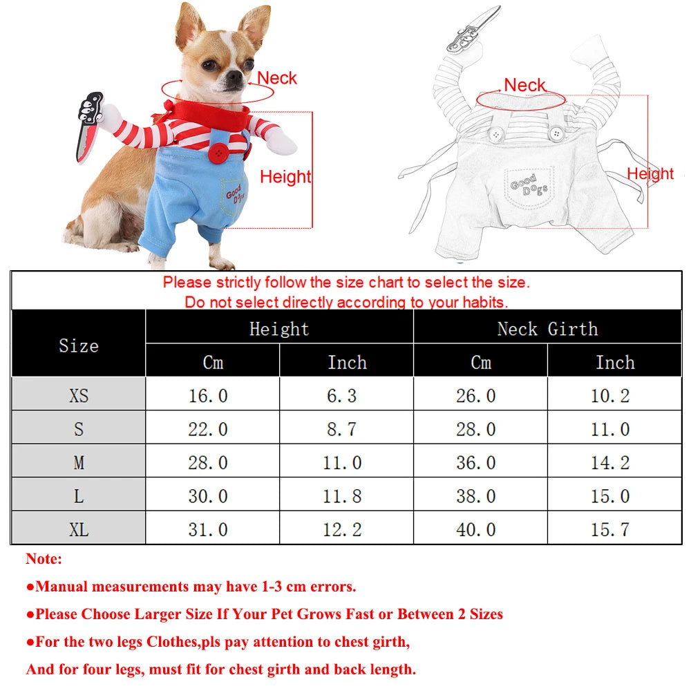 Disfraz de Halloween para perro – Chucky
